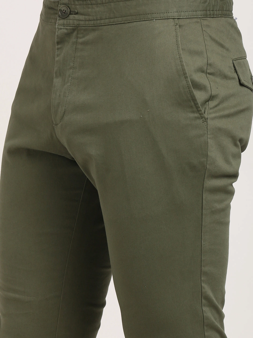 Men Urban Fit Cotton Stretch Trouser