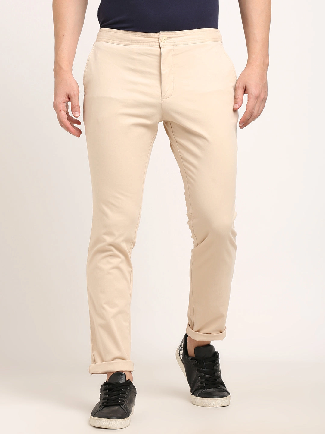 Men Urban Fit Cotton Stretch Trouser