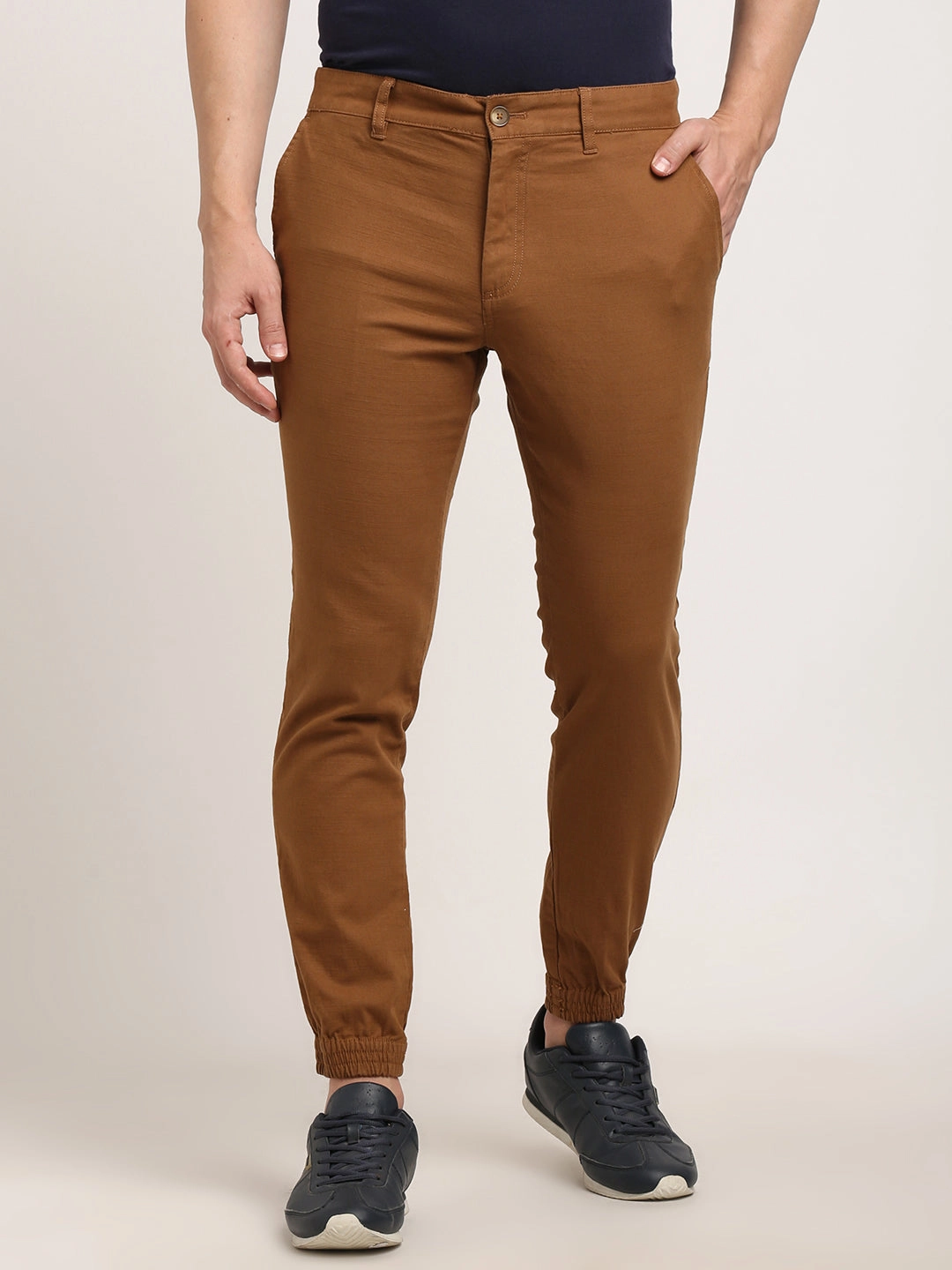 Men Urban Fit Cotton Stretch Trouser