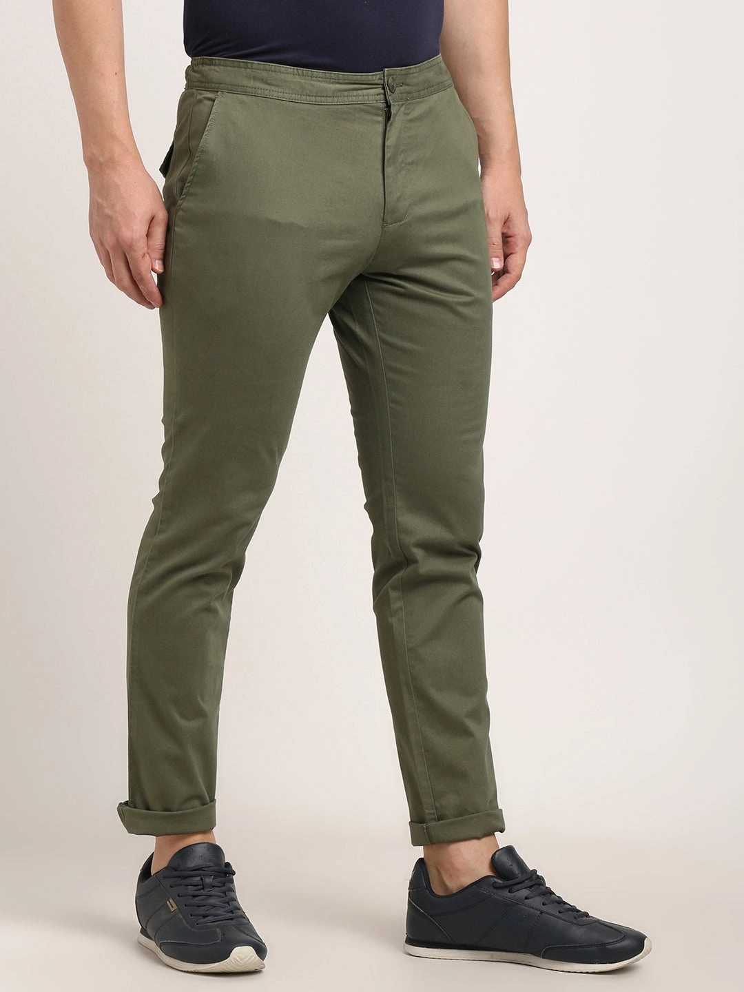 Men Urban Fit Cotton Stretch Trouser