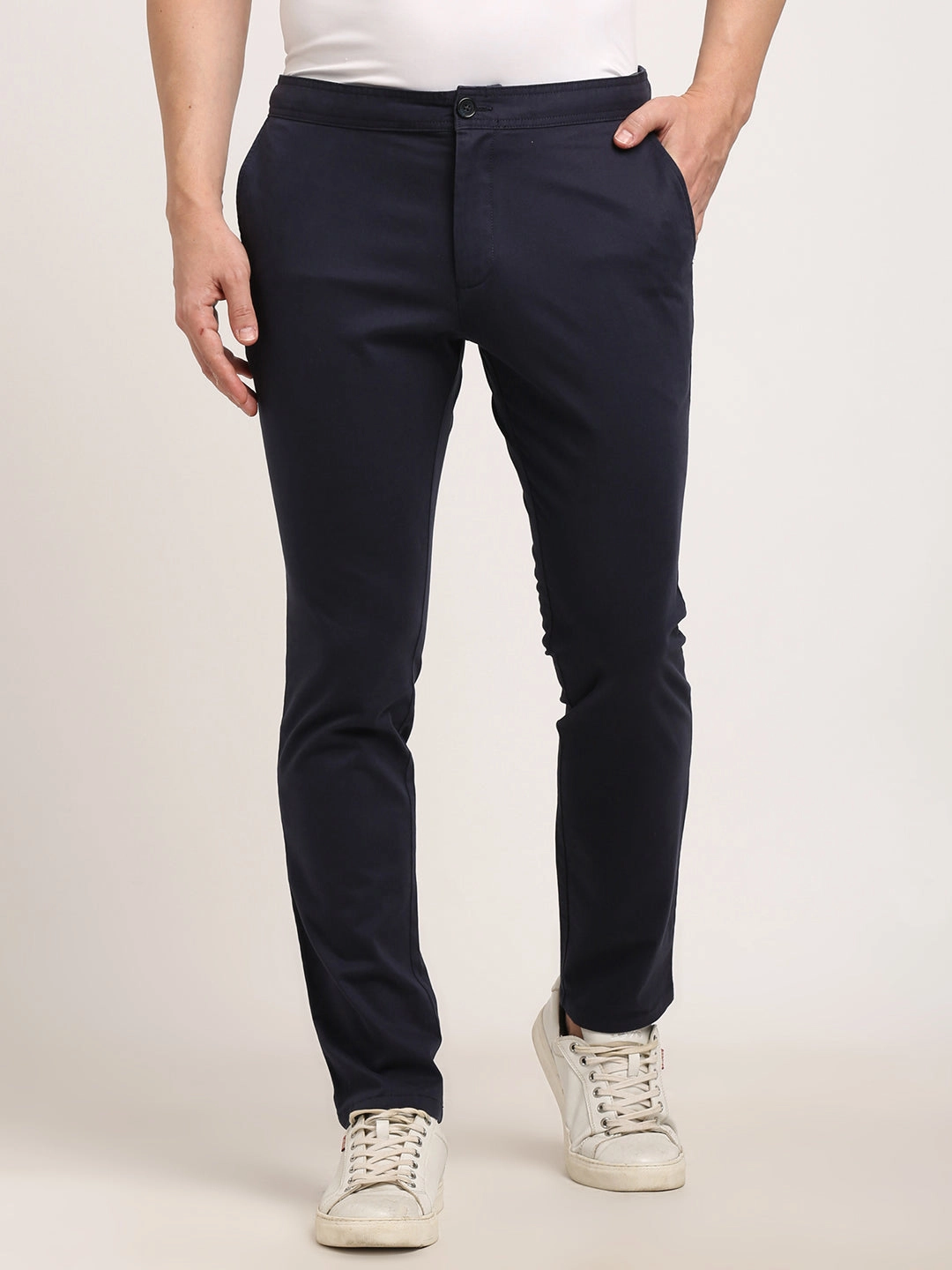 Men Urban Fit Cotton Stretch Trouser