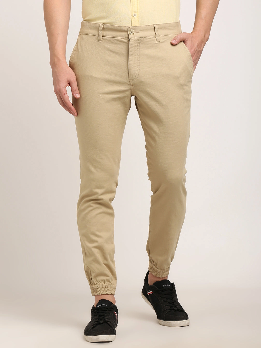 Men Urban Fit Cotton Stretch Trouser