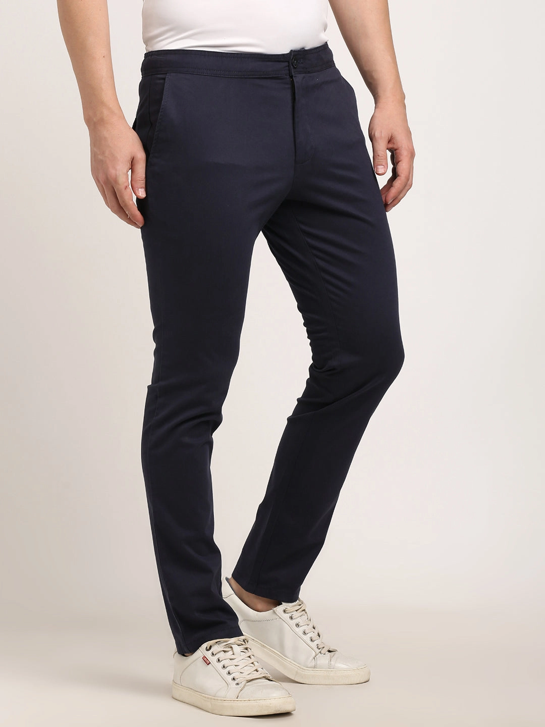 Men Urban Fit Cotton Stretch Trouser