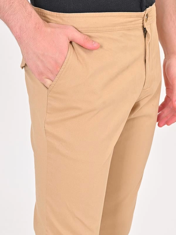 Men Urban Fit Cotton Stretch Trouser
