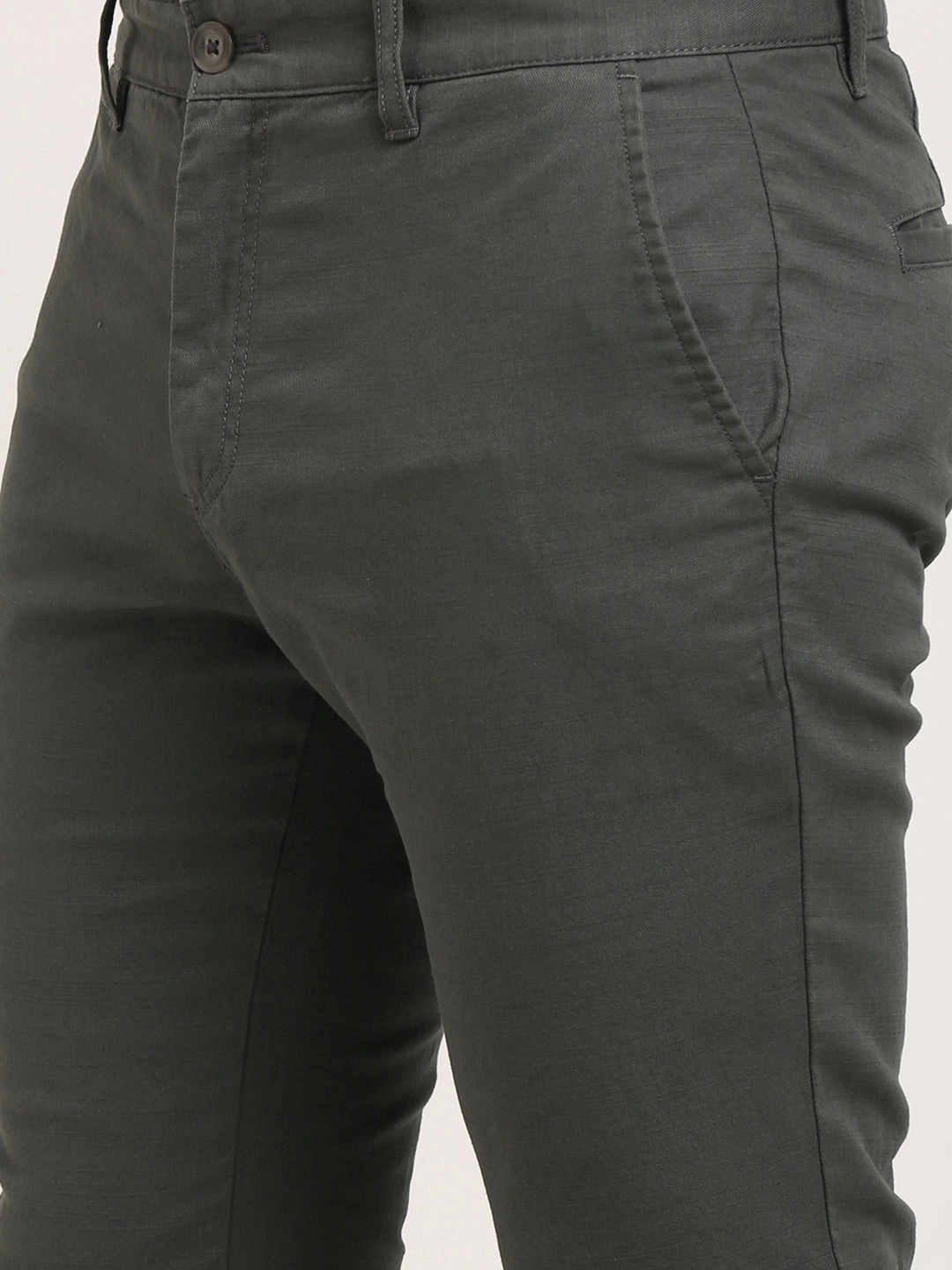 Men Urban Fit Cotton Stretch Trouser