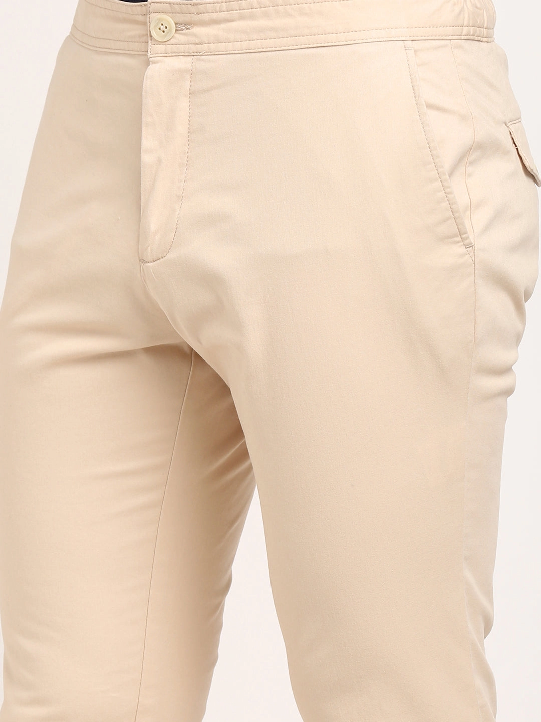Men Urban Fit Cotton Stretch Trouser