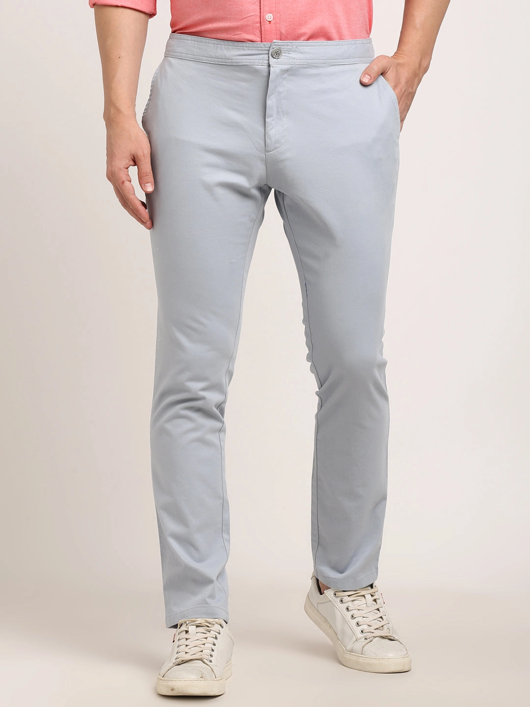 Men Urban Fit Cotton Stretch Trouser