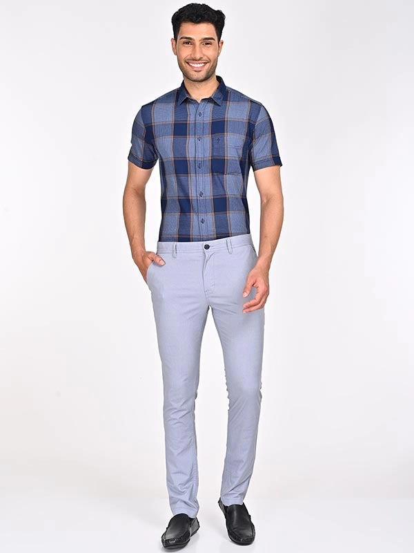 Men Urban Fit Cotton Stretch Trouser