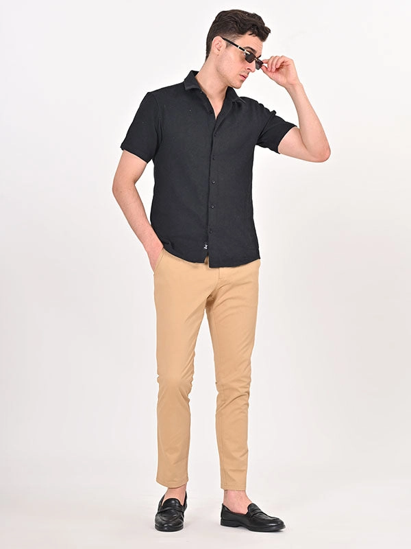 Men Urban Fit Cotton Stretch Trouser