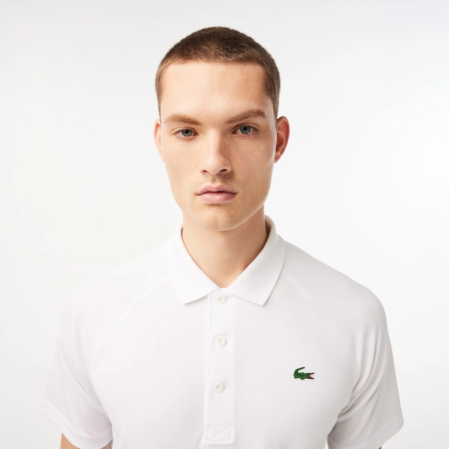 Men's SPORT Breathable Abrasion-Resistant Interlock Polo White