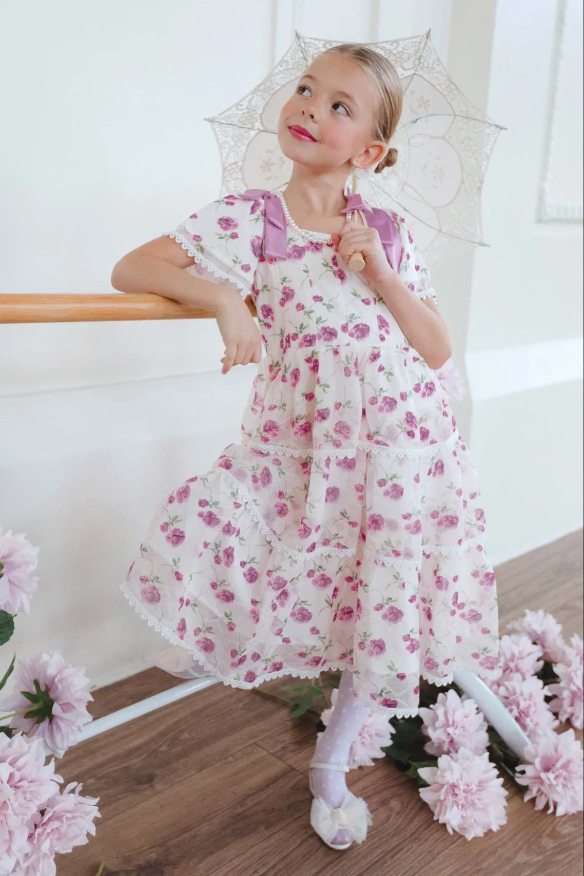 Mini Annabelle Dress in Roses - FINAL SALE