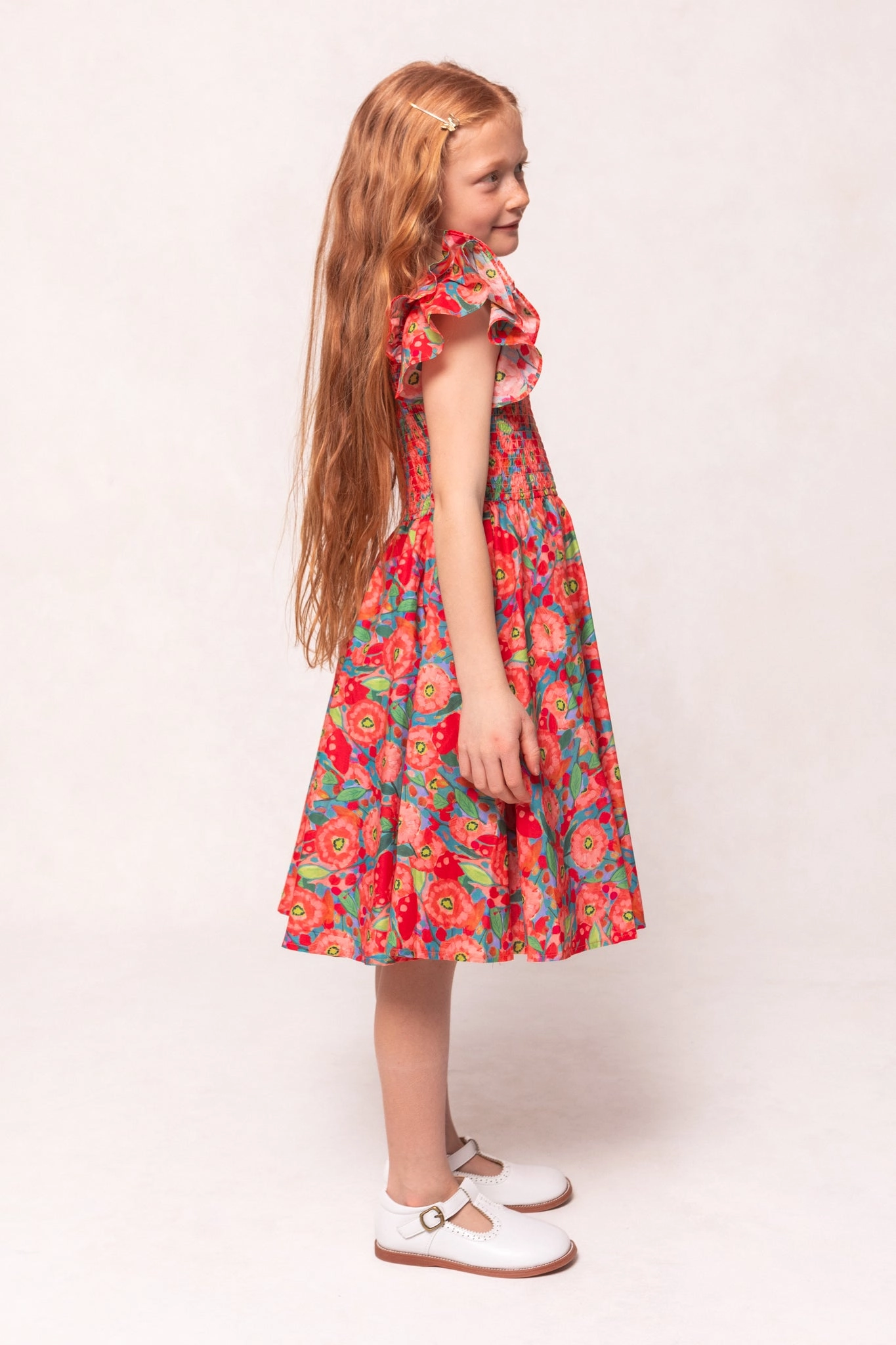 Mini Hattie Dress in Poppy