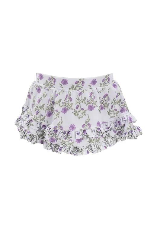 Mini Rita Ruffle Skirt in Maeve Floral