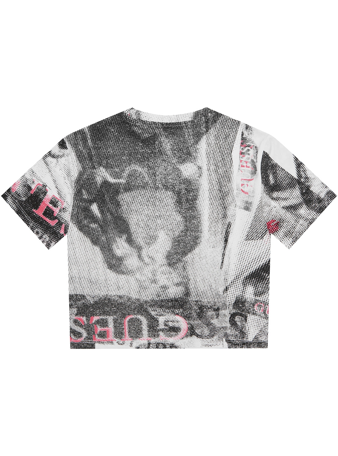 Newspaper Print Short Sleeve T-Shirt (2-7)