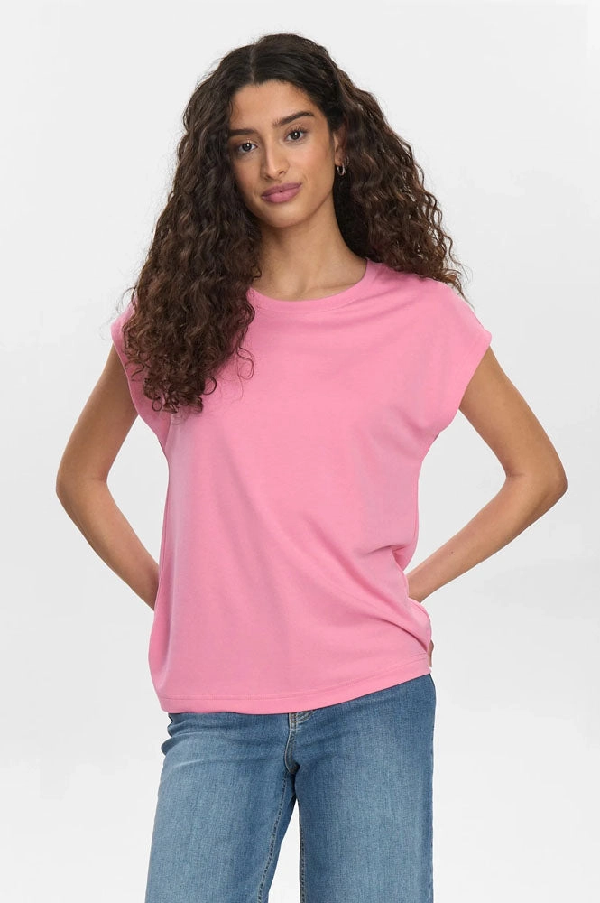 Numph Lizy Pink Carnation T-Shirt