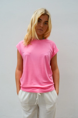 Numph Lizy Pink Carnation T-Shirt