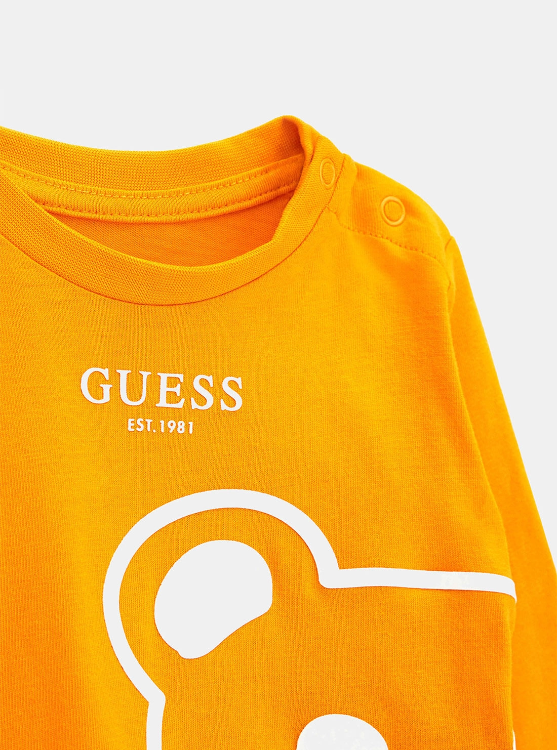 Orange Bear Print Long Sleeve Top (3-18M)