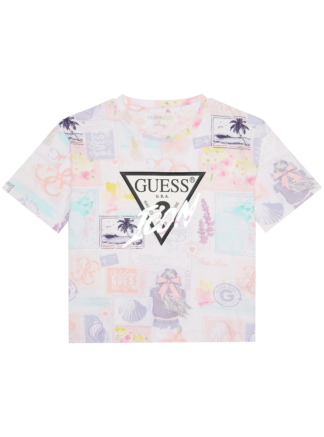 Paradise Print Short Sleeve T-Shirt (7-16)