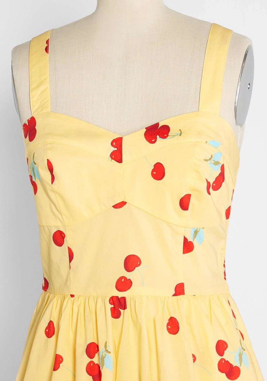 Peace of Mind in the Sunshine Fit and Flare Sundress