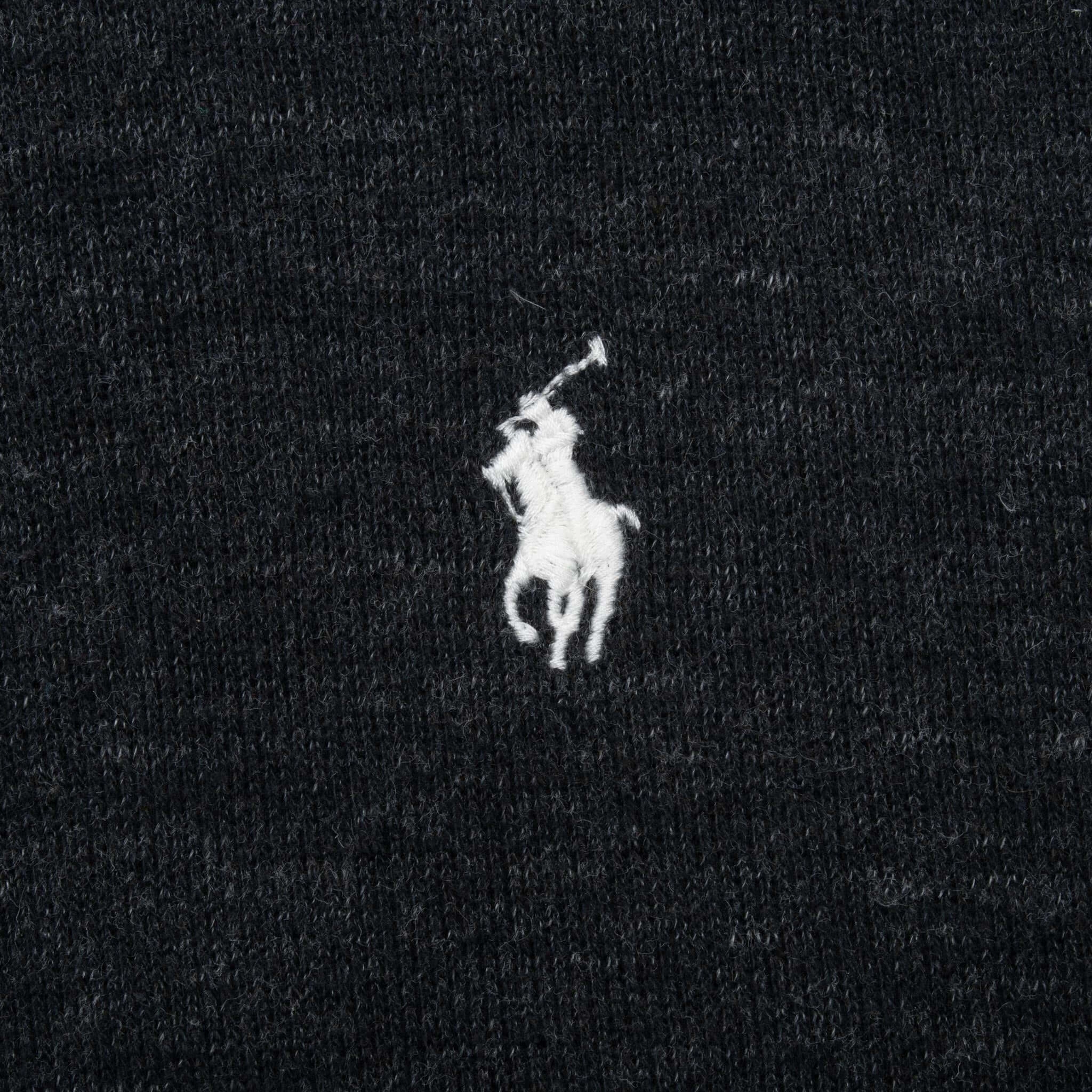 POLO RALPH LAUREN DARK GREY QUARTER 1/4 ZIP SWEATER SIZE SMALL