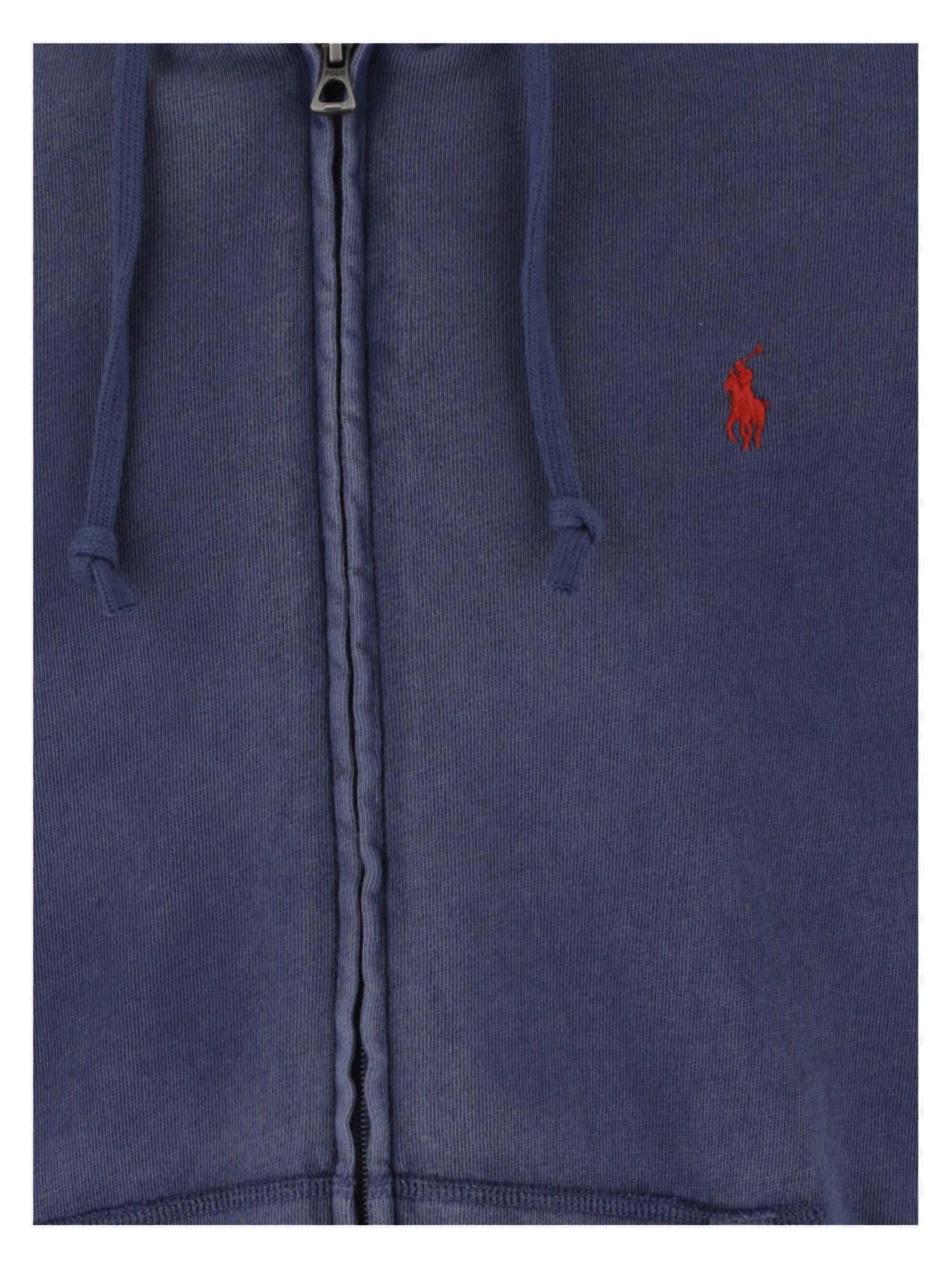 Polo Ralph Lauren Logo Embroidered Zip-Up Hoodie