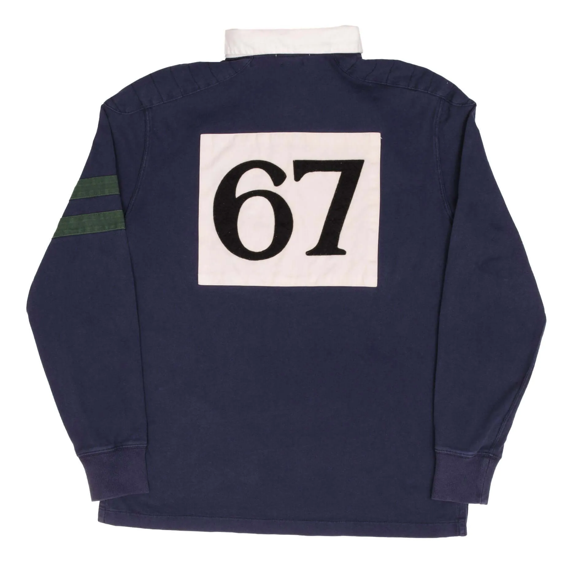 POLO RALPH LAUREN NAVY BLUE P67 RUGBY POLO SHIRT SIZE MEDIUM