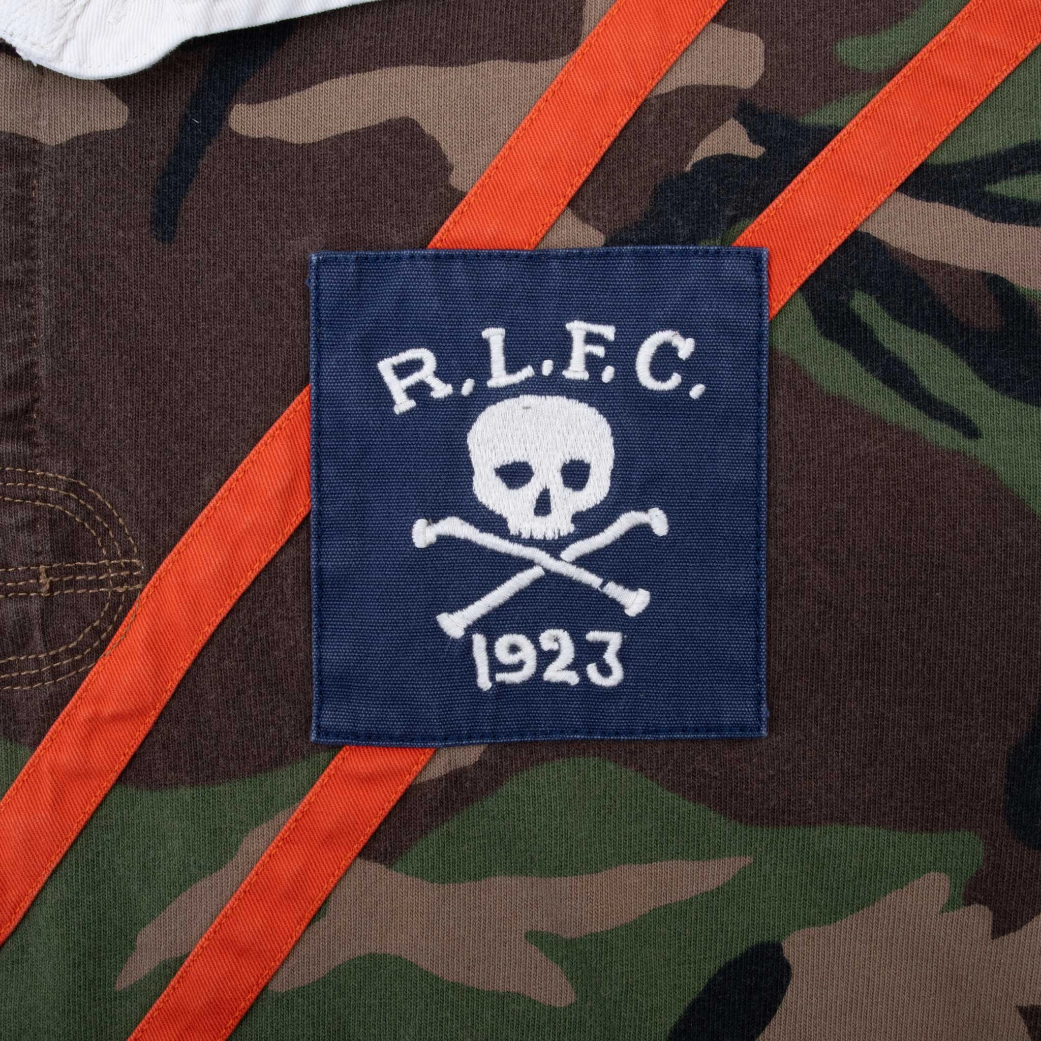POLO RALPH LAUREN RLFC CAMO RUGBY POLO SHIRT SIZE XL