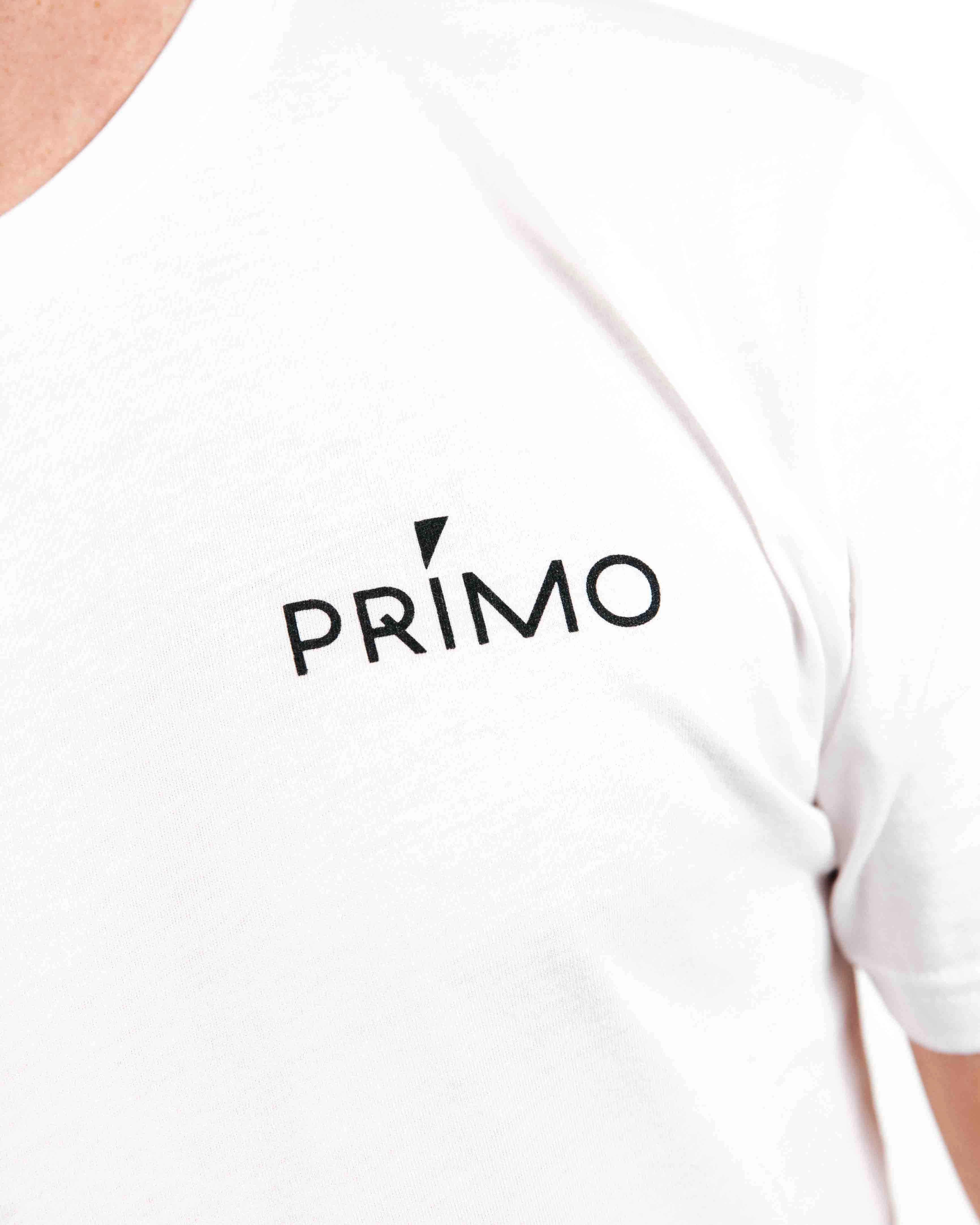 Primo Wordmark Tee - White