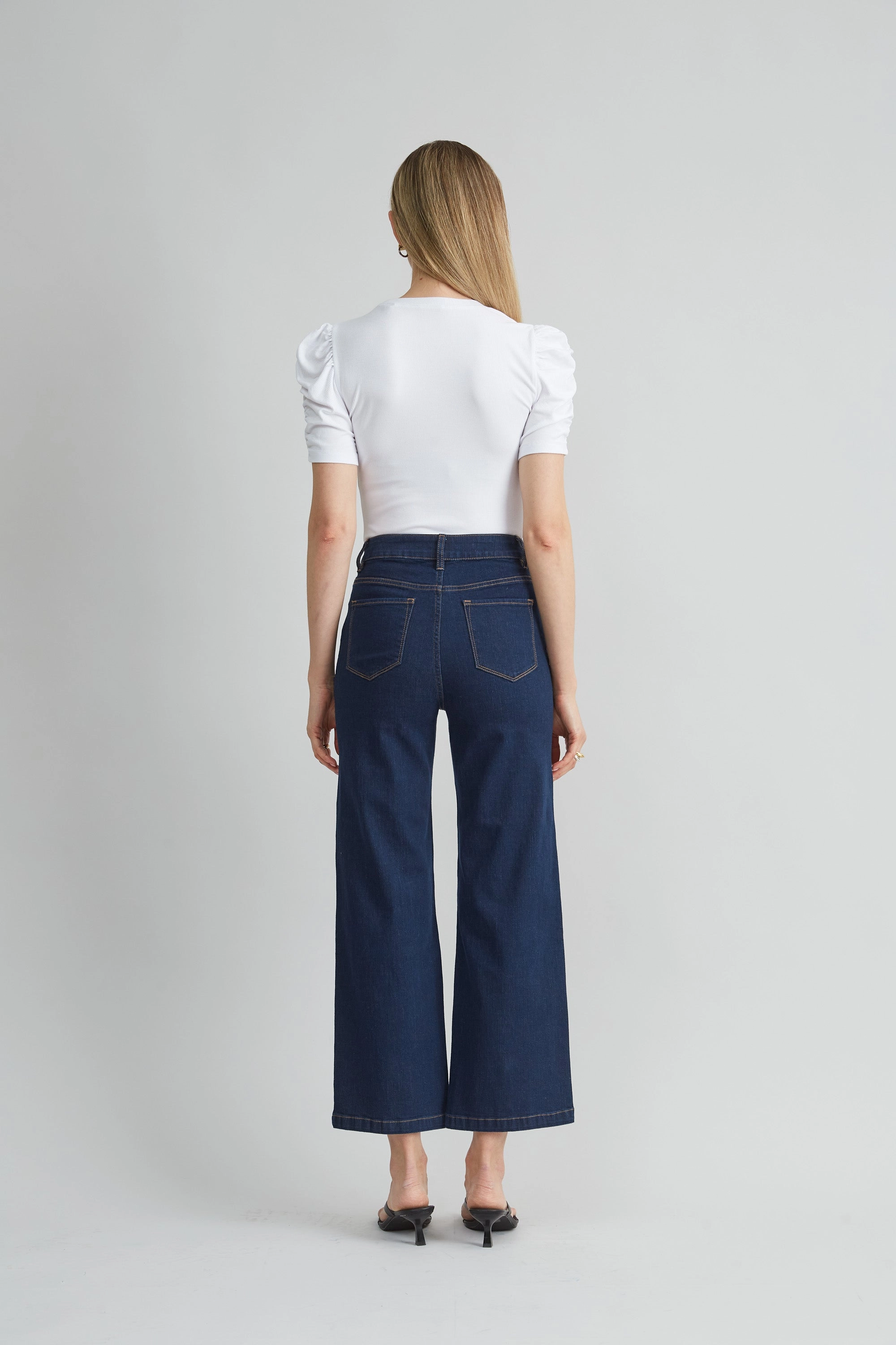 Puff Sleeve Rib Knit