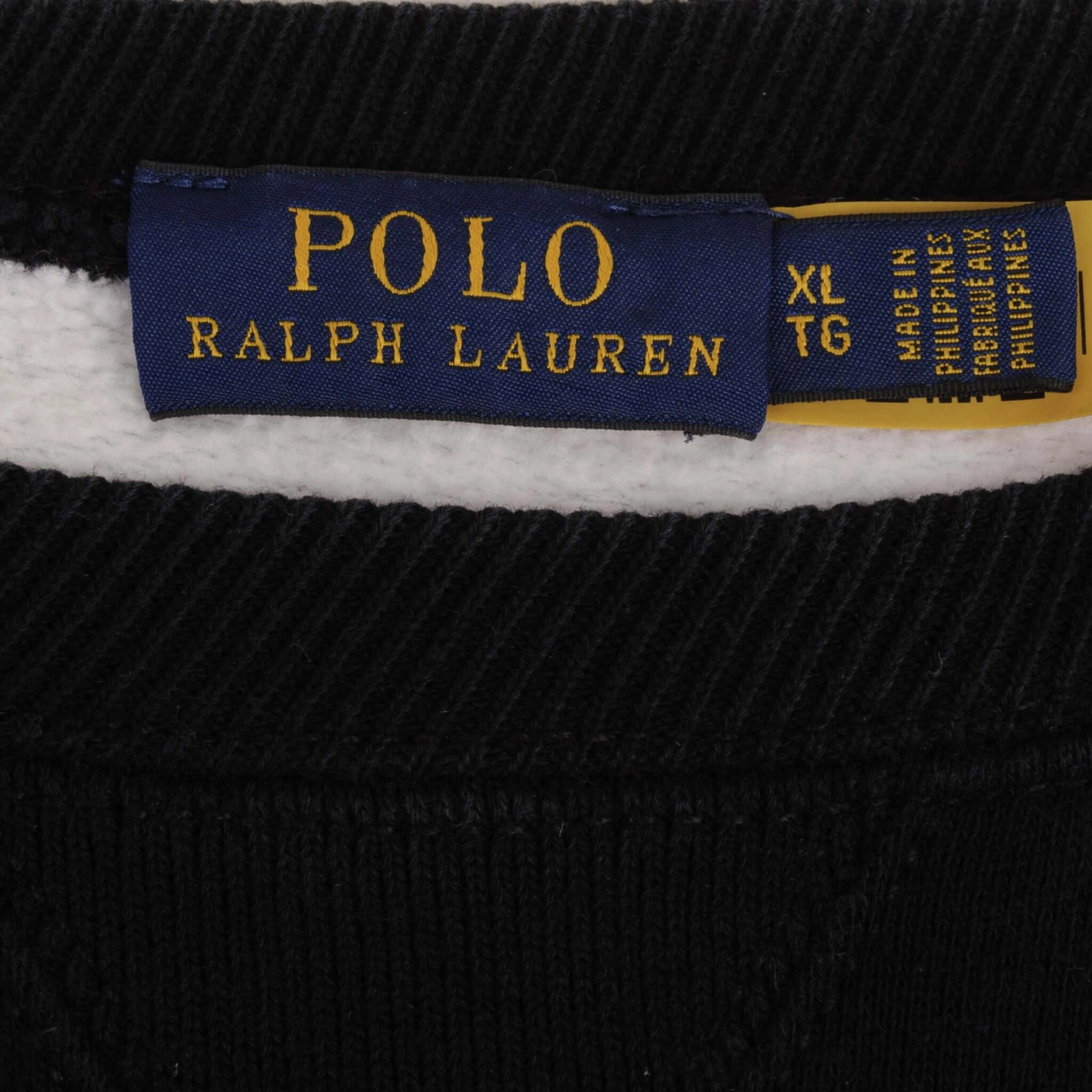 RALPH LAUREN SKIING BEAR CROPPED SWEATSHIRT SIZE XL