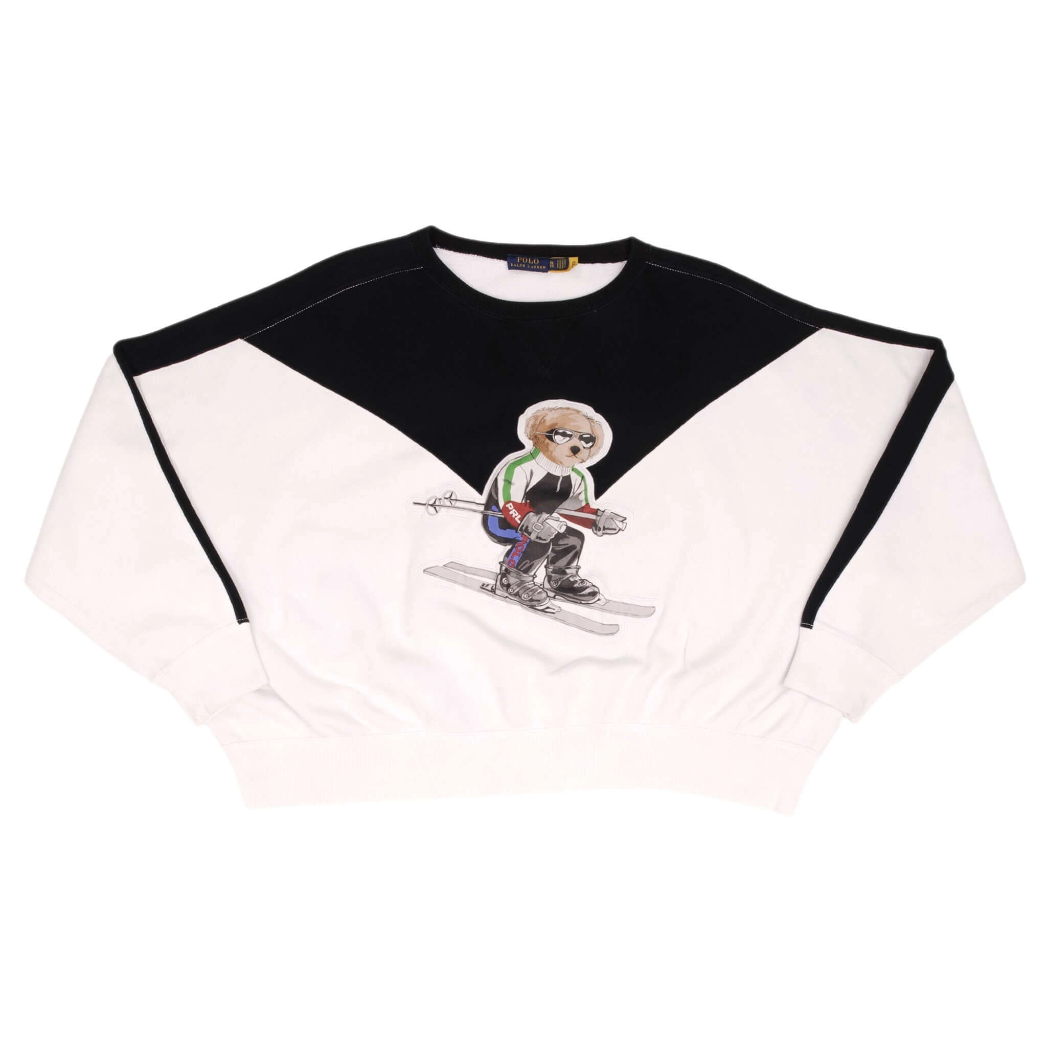 RALPH LAUREN SKIING BEAR CROPPED SWEATSHIRT SIZE XL