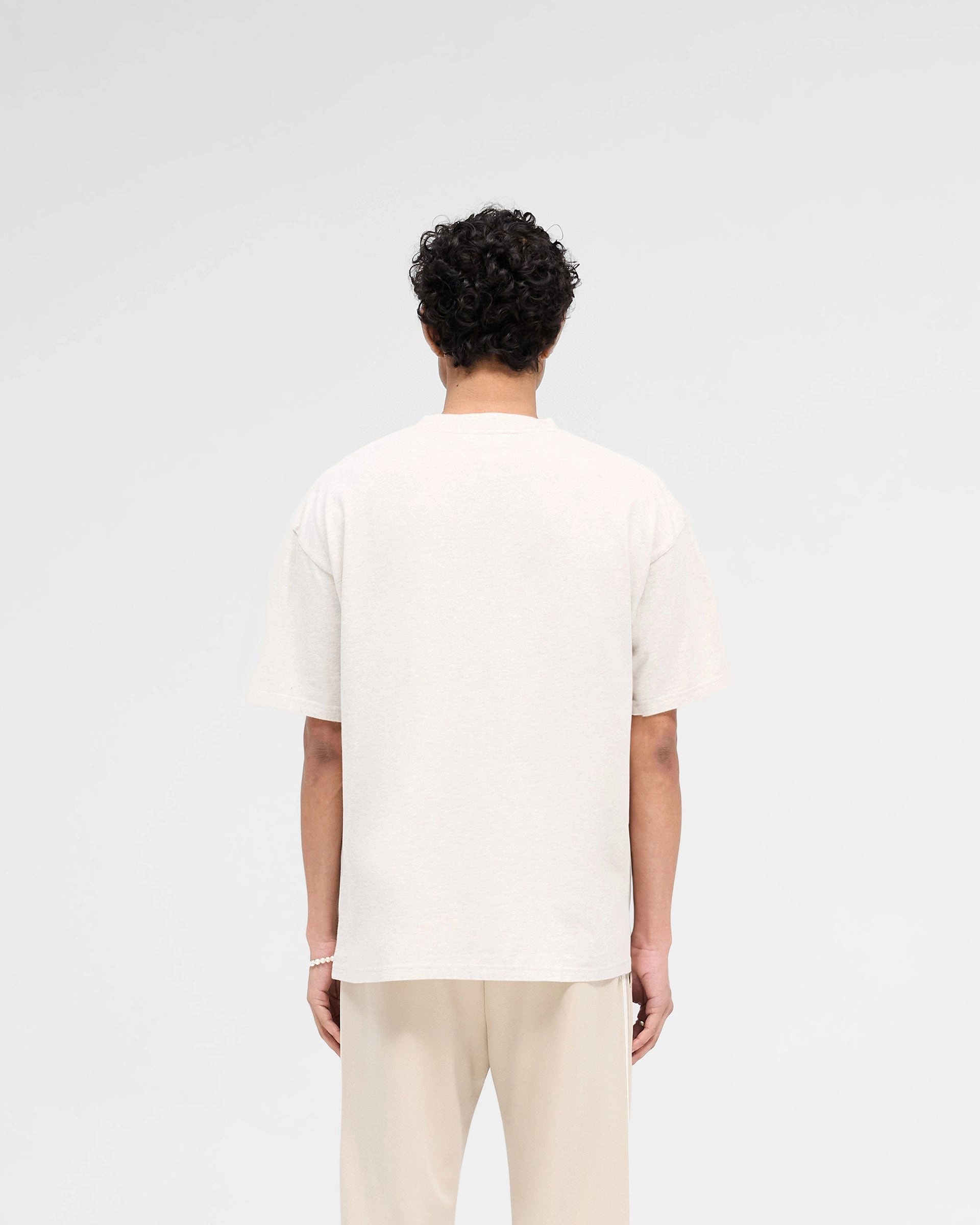 Rep Applique T-Shirt - Cream Marl