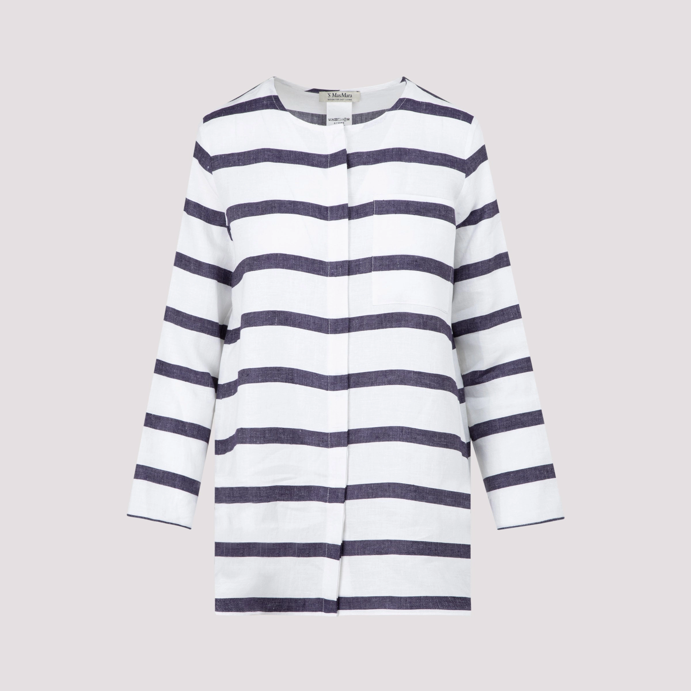 'S Max Mara Striped Round Neck Shirt