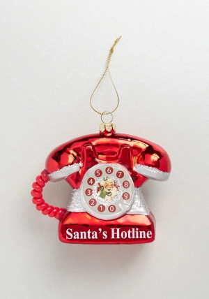 Santa's Hotline Tree Ornament