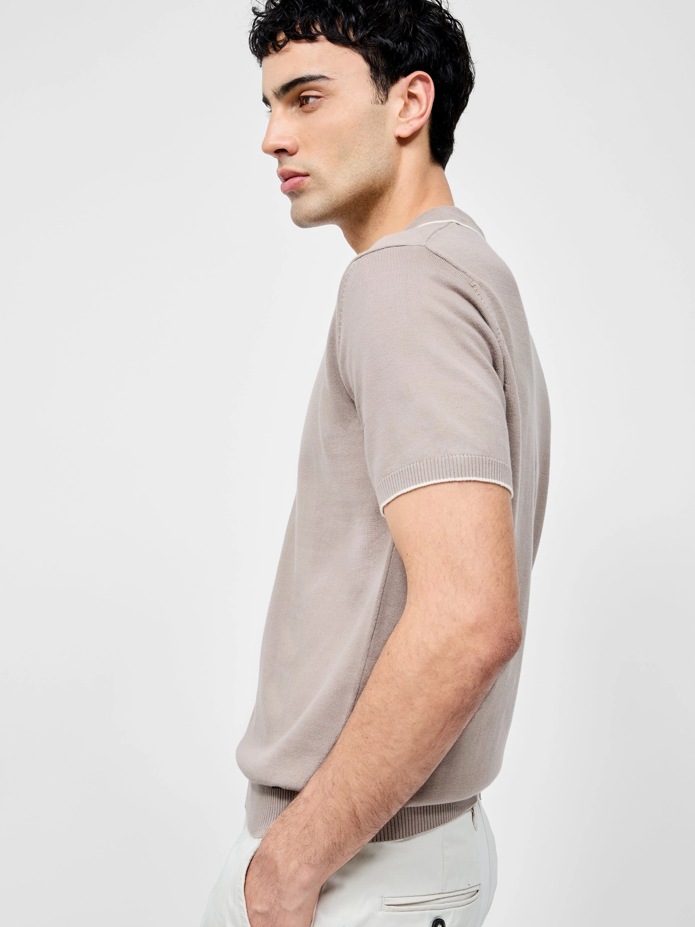 Short Sleeve Trophy Knit Polo Shirt