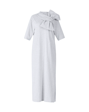Shoulder Bow Long Dress