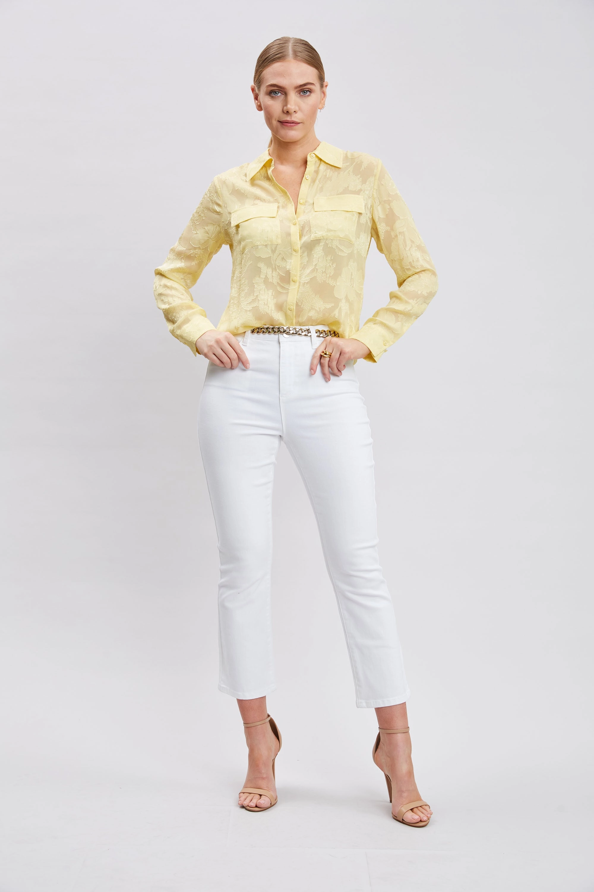 Silk Jacquard Utility Shirt
