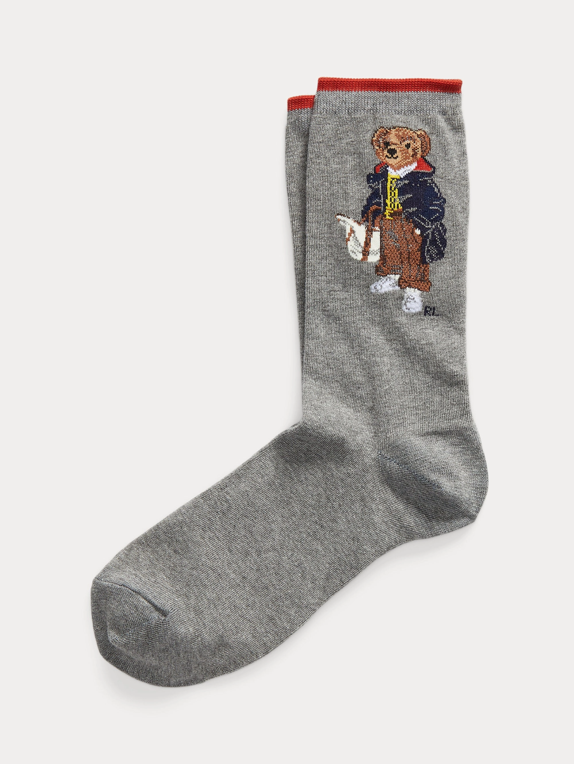 Socks with Polo Bear Grey