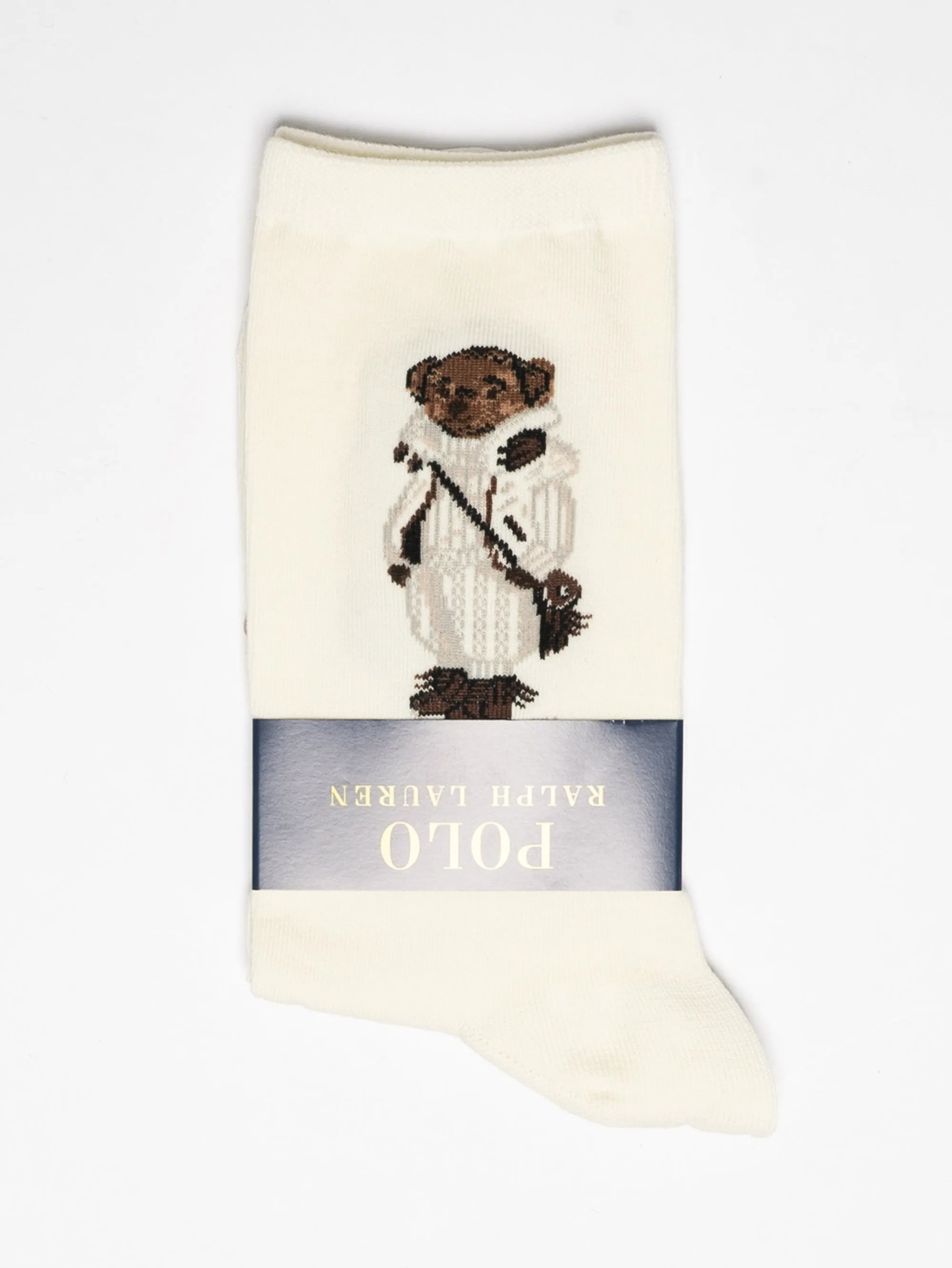 Socks with Polo Bear Ivory
