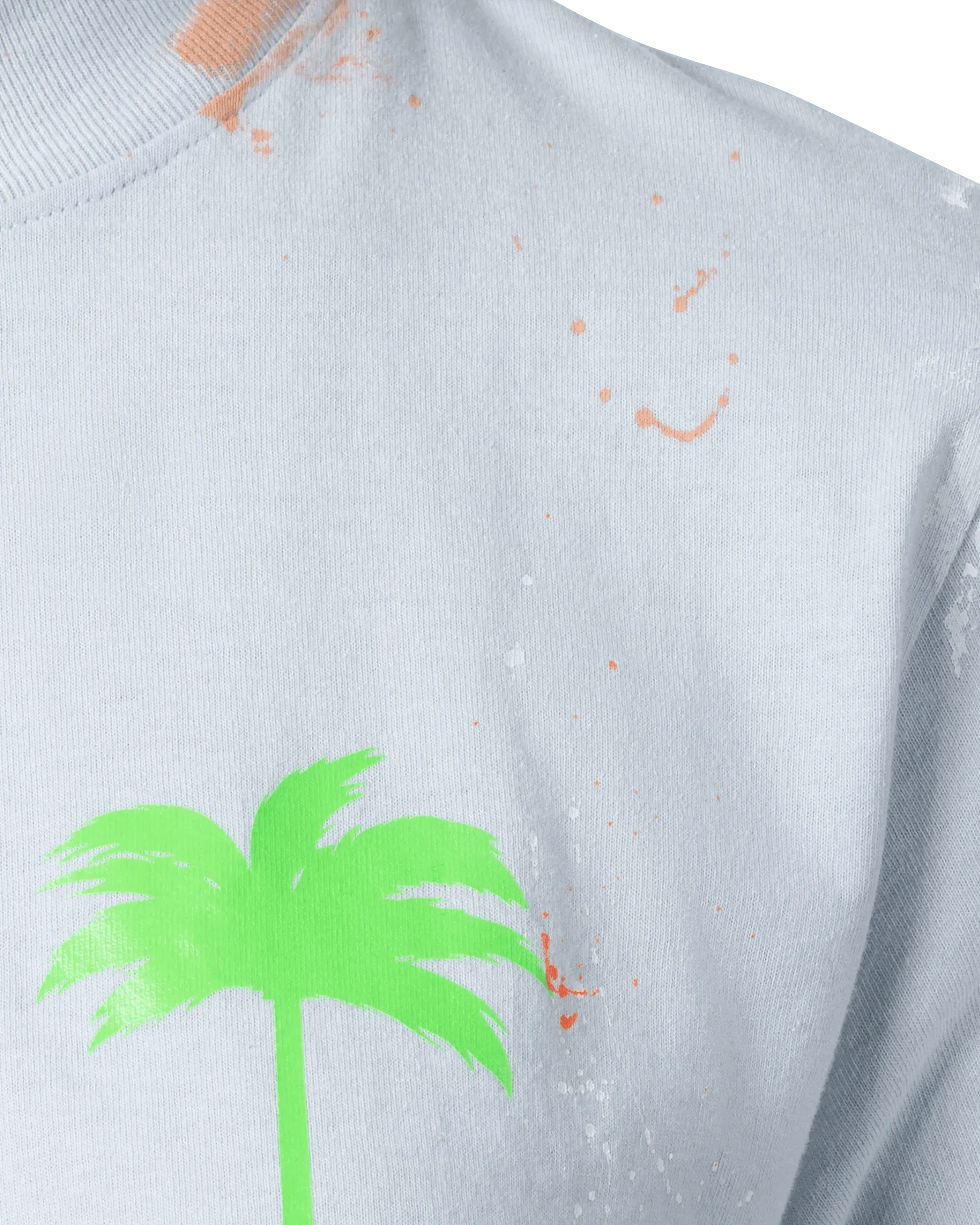 Splatter Painted Cropped T-Shirt