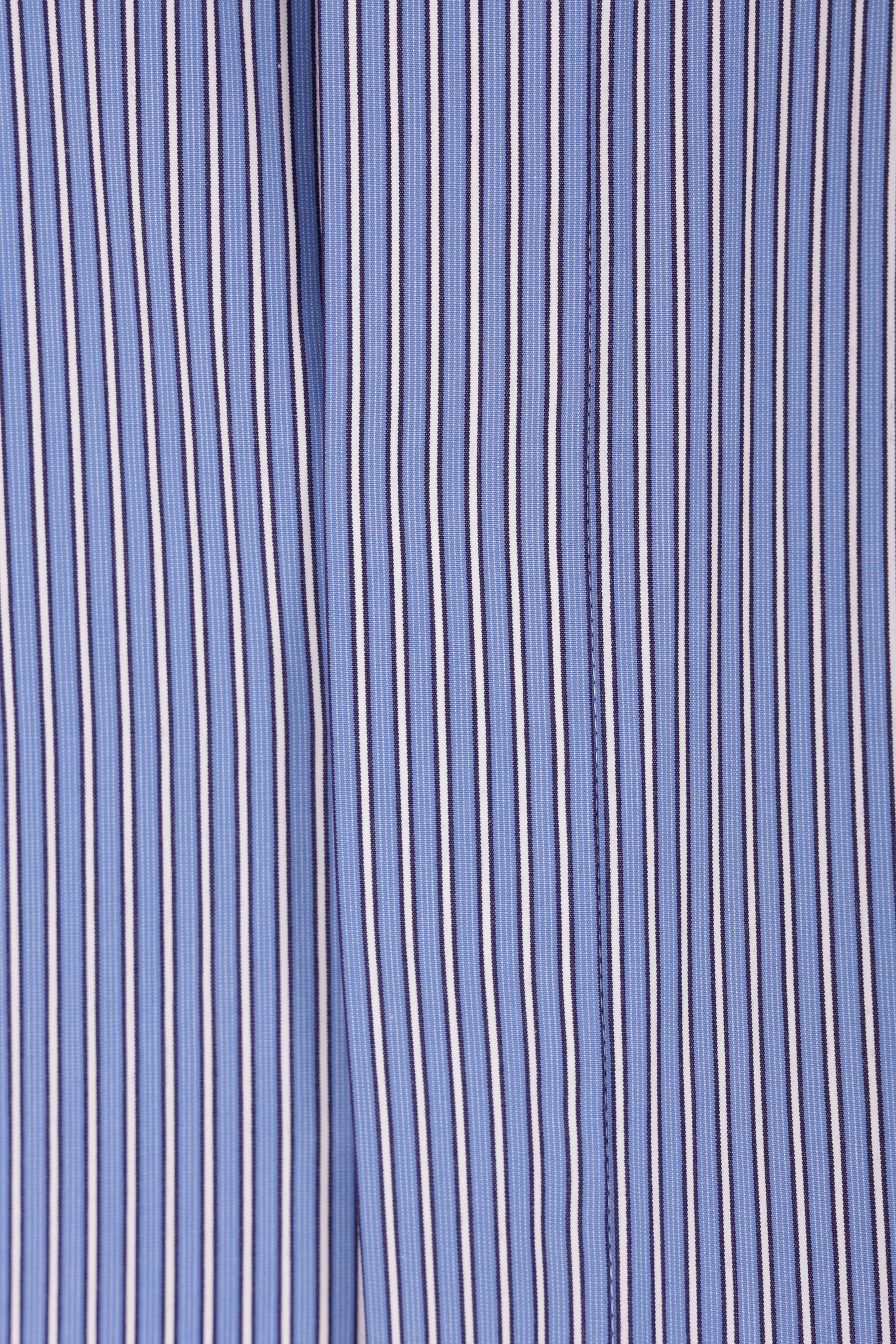 striped poplin short-sleeve shirt
