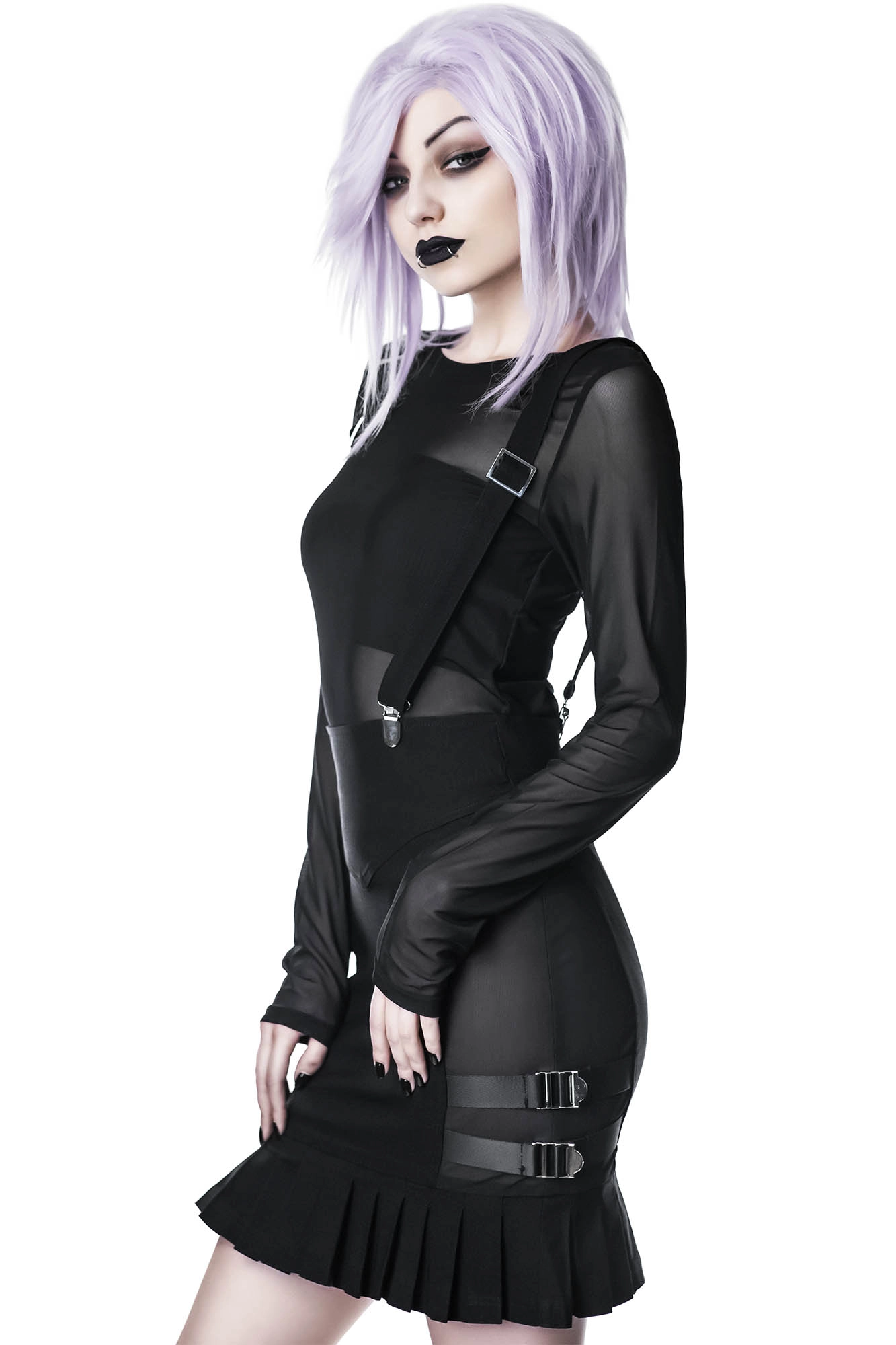 Synth Suspender Skirt - Resurrect