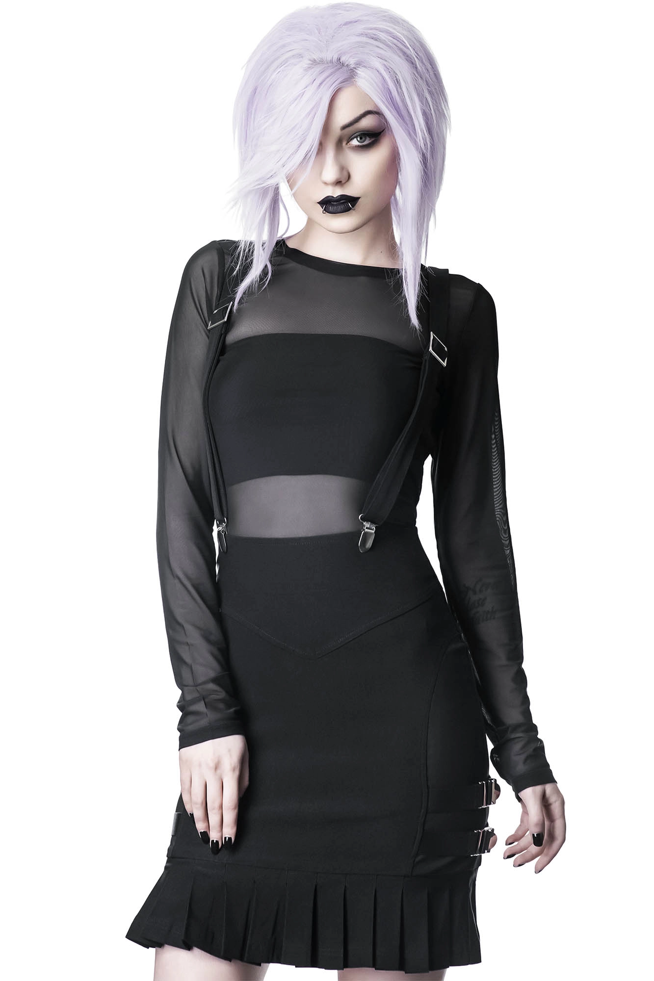 Synth Suspender Skirt - Resurrect