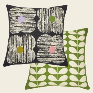 Textured Flower Cushion - Slate