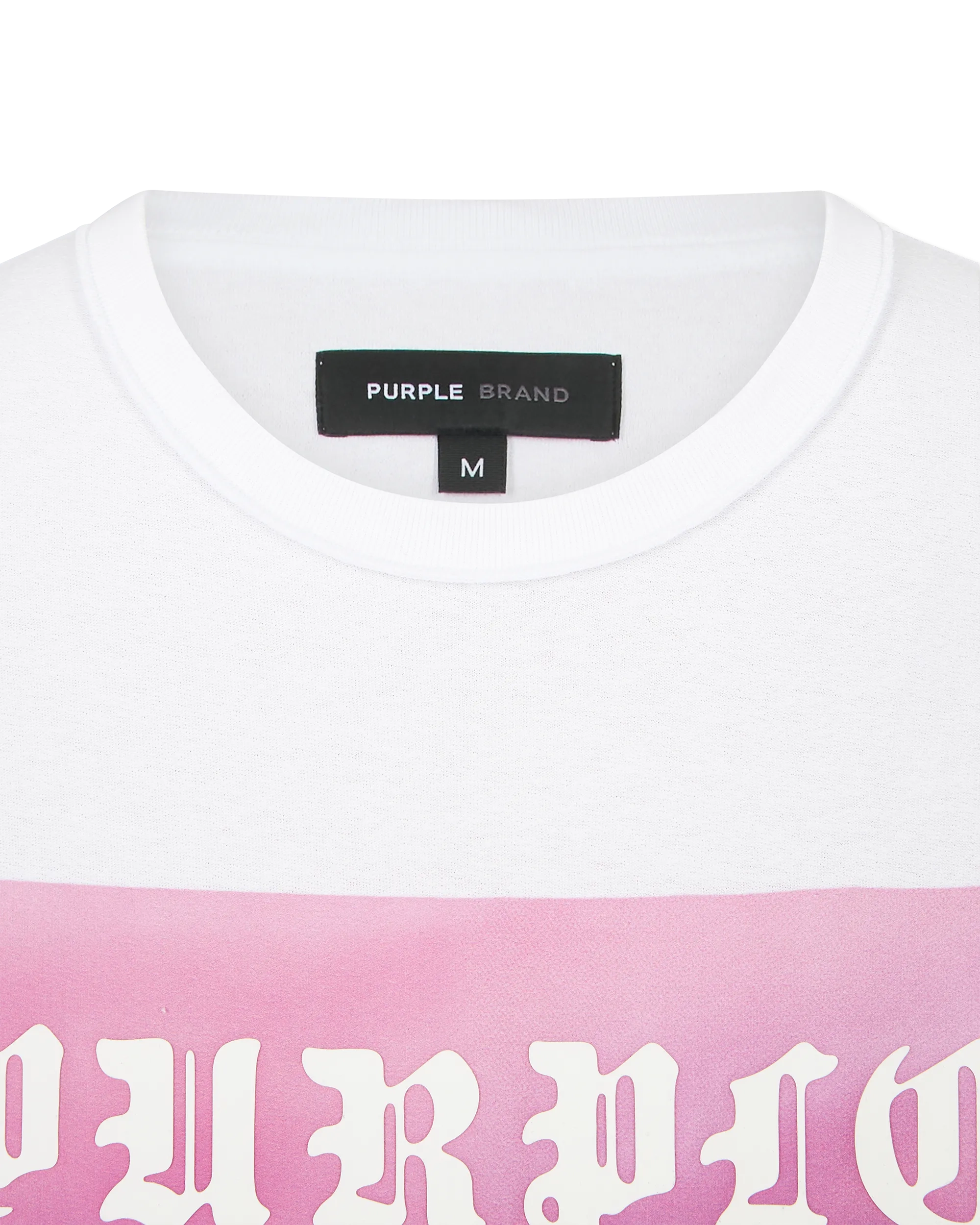 Textured Inside-Out Gothic Lettering Shirt