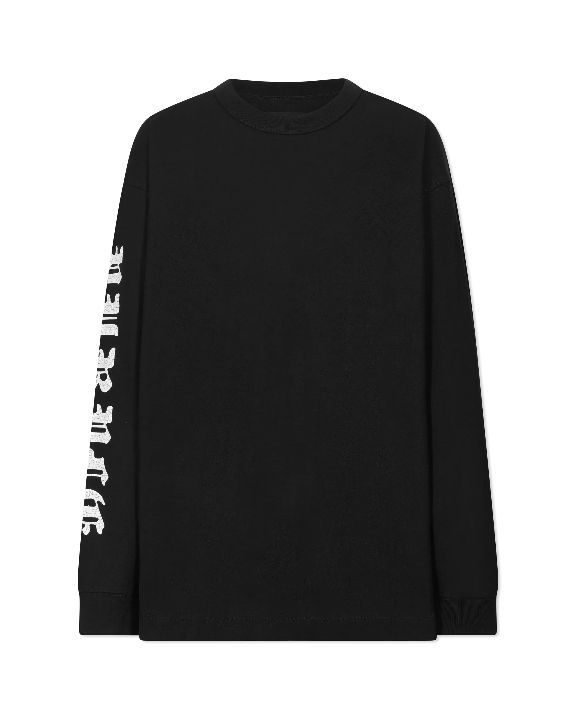 Textured Logo Jersey Long Sleeve Shirt
