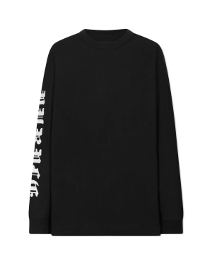 Textured Logo Jersey Long Sleeve Shirt