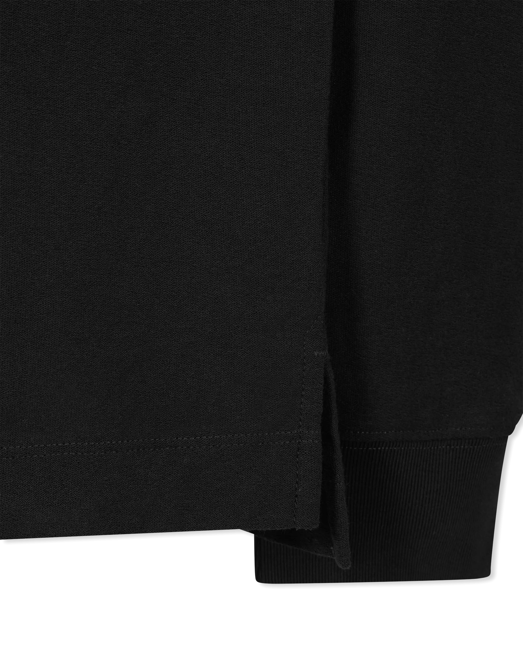 Textured Logo Jersey Long Sleeve Shirt