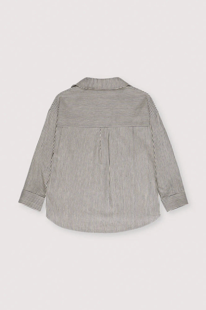 The New Society Pergamo Navy Stripe Shirt