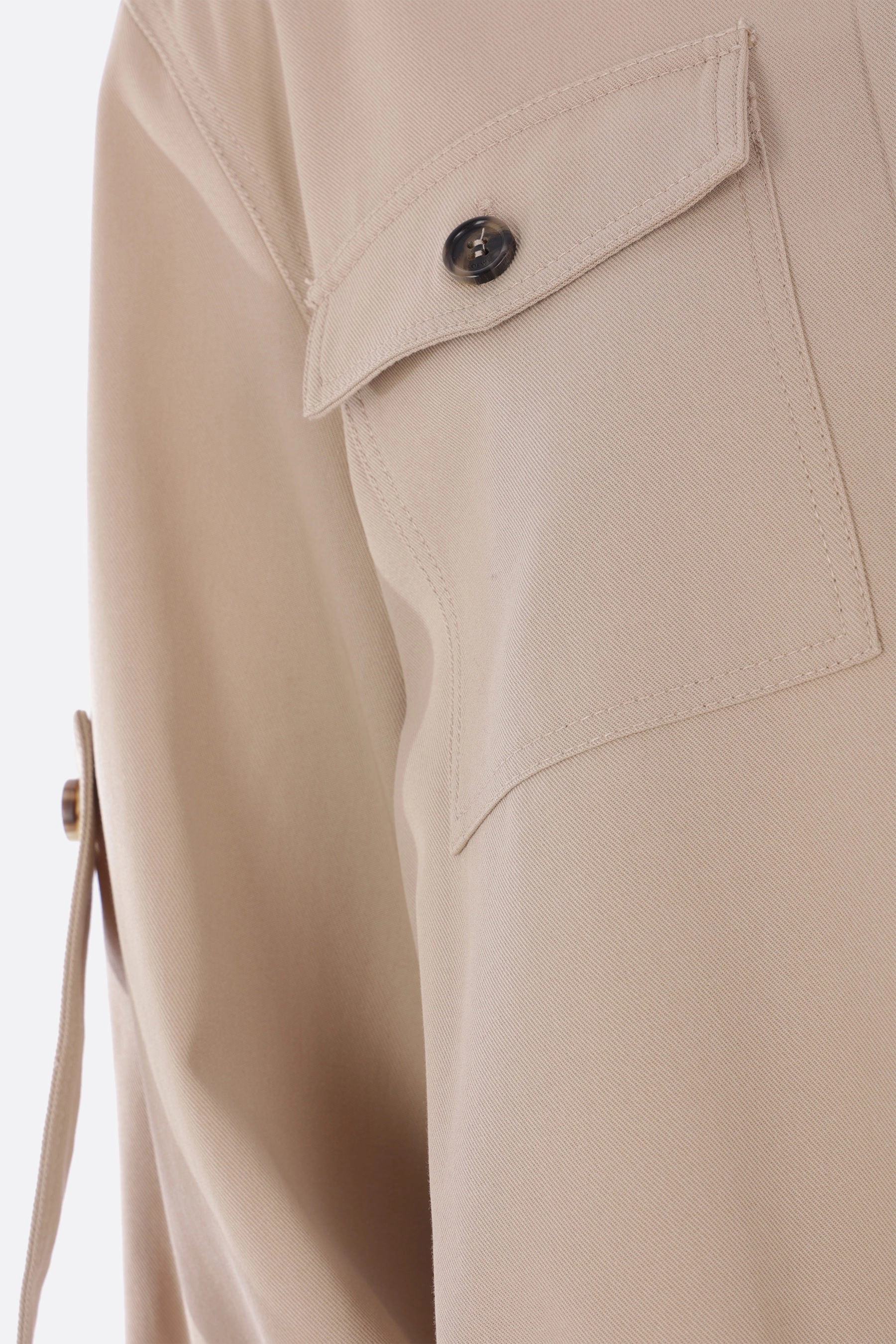 twill shirt dress